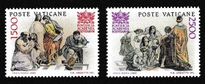 Vatican Raphael Fresco 'School of Athens' 2v 1986 MNH SC#777-778 SG#860-861