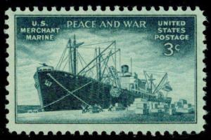 Sc 939   3¢ U.S. Merchant Marine Single, MNH