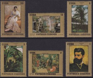 Sc# 2080 / 2085 Cuba 1976 Paintings complete set MNH CV: $3.50