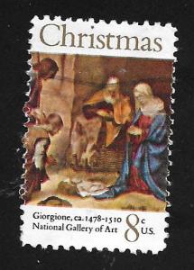 SC# 1444 - (8c) - Christmas, Adoration of the Shepards, Used