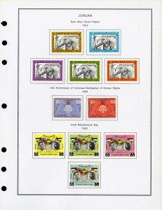 Jordan Popular Vintage Stamp Sets Collection