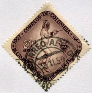 COLOMBIA #C305, USED AIRMAIL - 1957 - COLOMBIA103