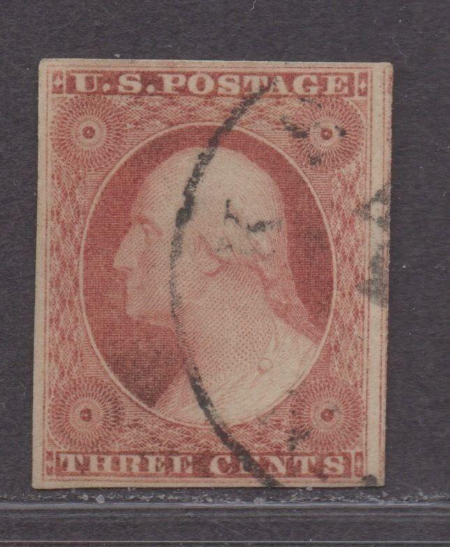 **US, SC# 11a Used XF 4 Margin SOUND GEM, Light Cancel, CV $15.00