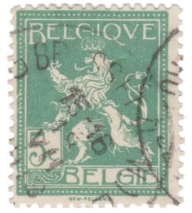 BELGIUM STAMP 1912. SCOTT # 94. USED. OVER 110 YEARS OLD STAMP. # 4