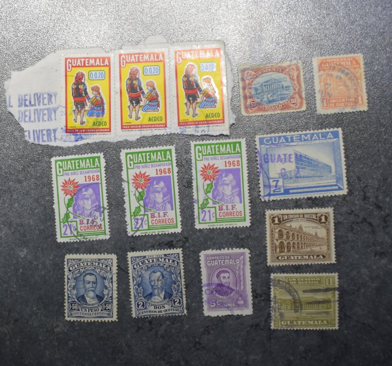 GUATEMALA Stamps coms postal tax  1902 --74  ~~L@@K~~