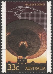 Australia SC#982 33¢ Halley's Comet (1986) Used