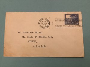 South  Africa 1948 to Milan Italy Stamps Cover R41647