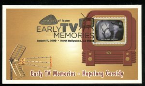 US 4414g Early TV Memories Hopalong Cassidy UA Fleetwood cachet FDC DP