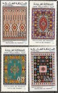 1972-3 Morocco Scott 270-271A Rugs MNH