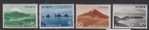 1962 Japan Scott 741-744 Fuji-Hakone Nat Park MNH