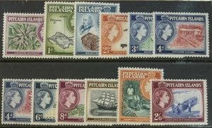 PITCAIRN ISLANDS. 1957 SET SG18-28 BOTH 4d UNMOUNTED MINT CAT £55