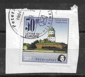 FINLAND - 2017 - PRIVATE POST - PETERPOST - VYBORG - CASTLE - Used - Unstucked