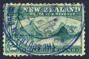 New Zealand 97,used nice cancel.Michel 89a. 1889. Milford Sound.