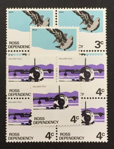 Ross Dependency 1972 #L9-10, Wholesale lot of 5, MNH,CV $6.25