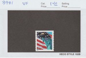 Scott# 3981 2006 39c Flag & Statue of Liberty Issue VF MNH Coil