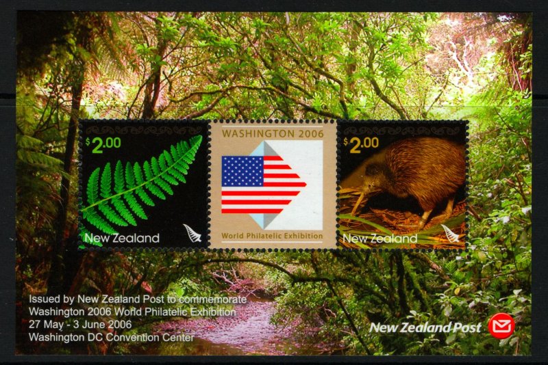 NEW ZEALAND 2070A, 2070B SOUVENIR SHEET 2006