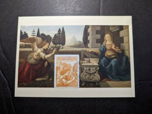 1956 Vatican City Souvenir Postcard Cover Angel Winged Women