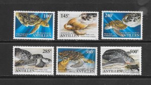 NETHERLANDS ANTILLES #1045-50 TURTLES MNH