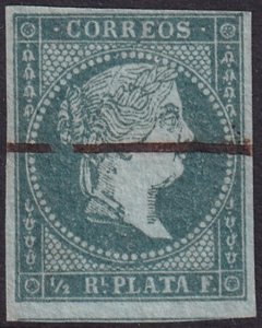 Cuba 1855 Sc 1 used pen cancel