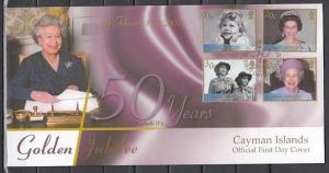 Cayman Is., Scott cat. 844-847. Queen as Girl Guide on value. First Day Cover. ^