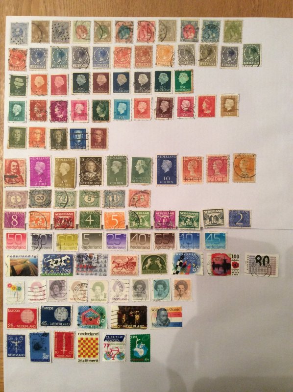 Dutch 100+ stamps - Lot D