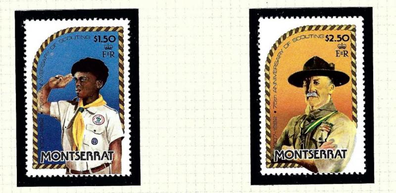 Montserrat 487-88 MNH 1982 Boy Scouts