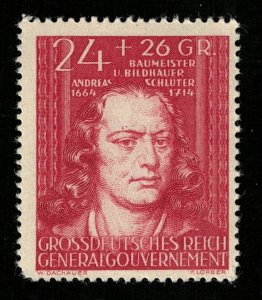 1944, GrossDeutsches Reich, Conrad Celtes 1459-1508, 24+26Gr, MNH, ** (T-9305)