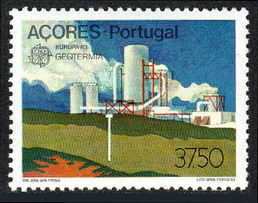 Portugal Azores 336, Mint. Europa. Geothermal energy, 1983