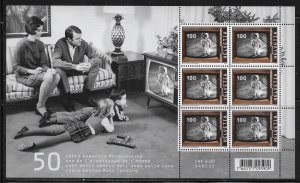 Switzerland 1722 50th Moon Landing mini-sheet of 6 MNH (lib)