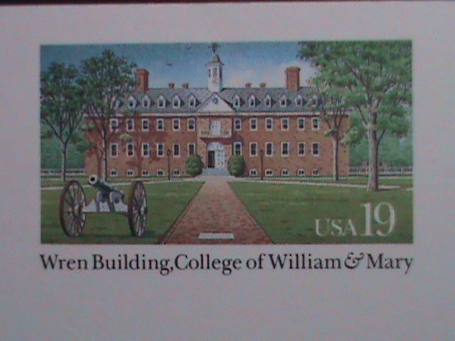 ​UNITED STATES-1993-COLLEGE OF WILLIAM & MARY-WREN BUILDING-MNH- POST CARD-VF