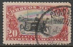 MEXICO E2, 20¢ Motorcycle. Special Delivery wmkd.  Used. F-VF. (997)