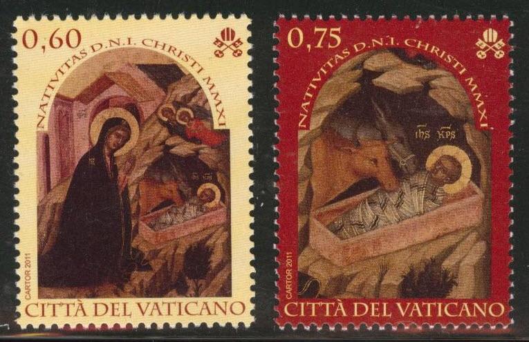 Vatican City Scott Unknown numbers MNH** 2011 set