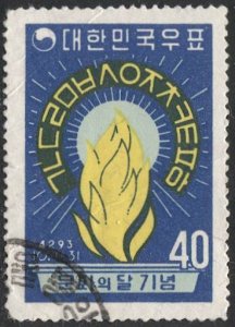 KOREA 1960 Sc 314  Used VF 40w  Torch / Flame