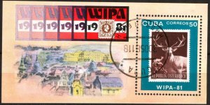 Caribbean 1981 Stamps on Stamps Austria WIPA '81 S/S Used / CTO