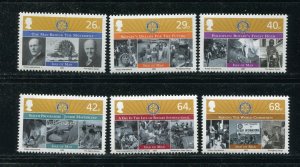 Isle of Man 1102 - 1107 Rotary International Stamp Set MNH 2005