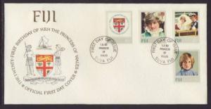 Fiji 470-473 Princess Diana 1982 U/A FDC 