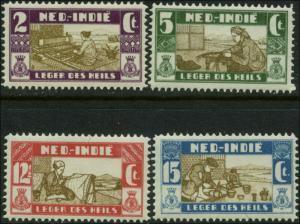 Netherlands Indies Scott #B12 - #B15 Complete Set of 4 Mint