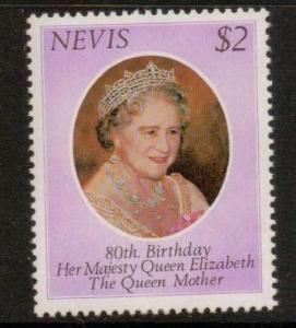 NEVIS SG50 1980 80th BIRTHDAY OF QUEEN MOTHER MNH