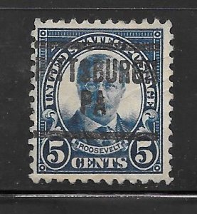 #557 Used Single PRECANCEL AS SHOWN