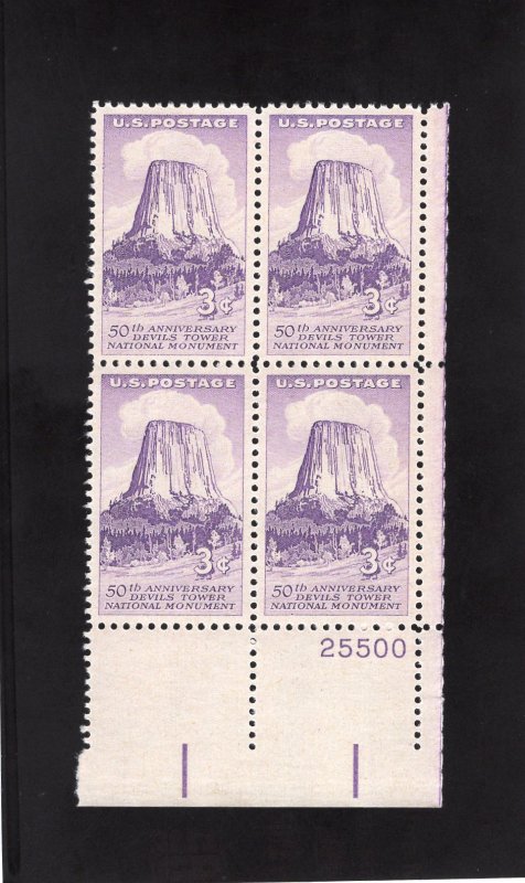 1084 Devil's Tower, MNH LR-PB/4 (#25500)