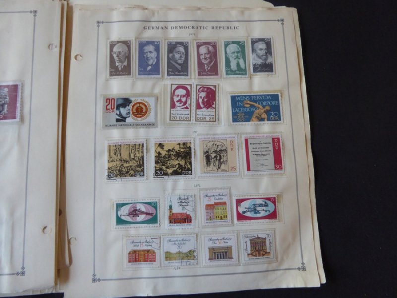 Germany 1968-1971 Mint/Used Stamp Collection on Scott Int Album Pages