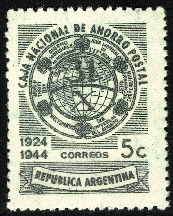 Argentina #521  MNH - National Savings Bank (1944)