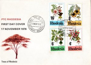 Rhodesia - 1976 Trees FDC SG 533-536