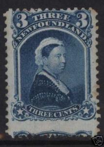 Newfoundland #34 Mint Misperf Variety