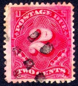 J32 2c Postage Due Light Cancel