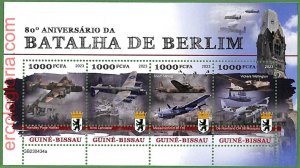 B1527 - GUINE-BISSAU - ERROR MISPERF Stamp Sheet - 2023 - Battle, WAR-