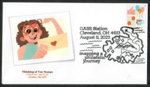 5807 - FDC - Thinking of You - Wally Jr.  Cachet - G.A.S.S. Station