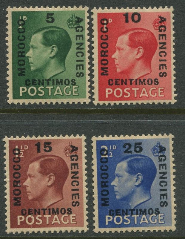 STAMP STATION PERTH GB Morocco Agencies Overprint #78-81 Set MH CV$1.50.