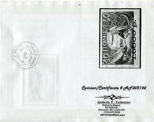 Russia RSFSR 1922 Black overprint Error. Cerificate. Sc 195c MHOG $2750 Rare s2 