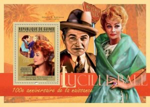 Guinea 2011 - 100th Anniversary of Lucille Ball (1911-1989). Mi 8410/Bl.1958